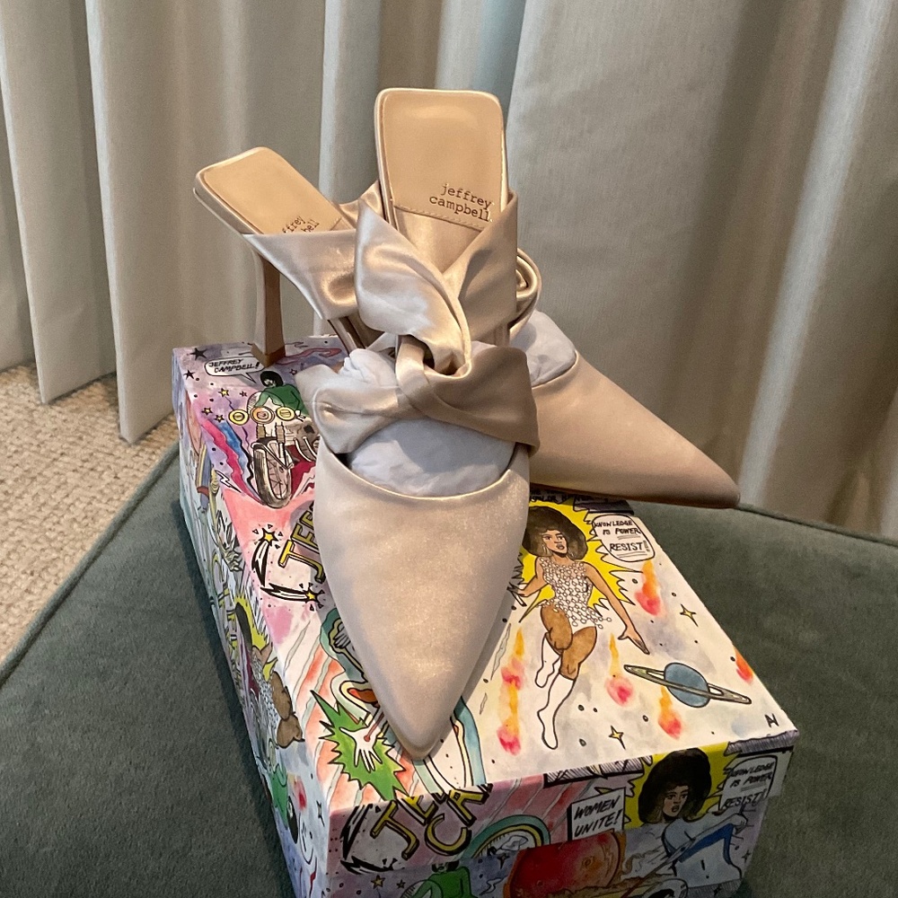 Jeffrey Campbell Tied Up Satin Heel